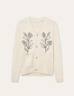 Les Deux Brad Embroidery Cardigan | Knitwear