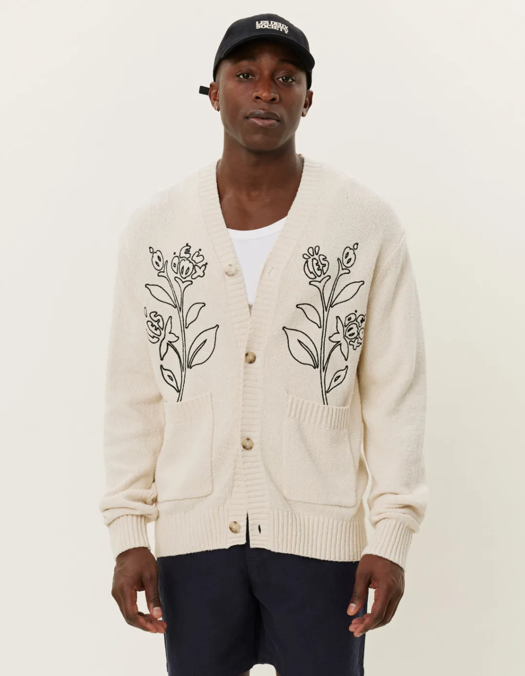 Les Deux Brad Embroidery Cardigan | Knitwear