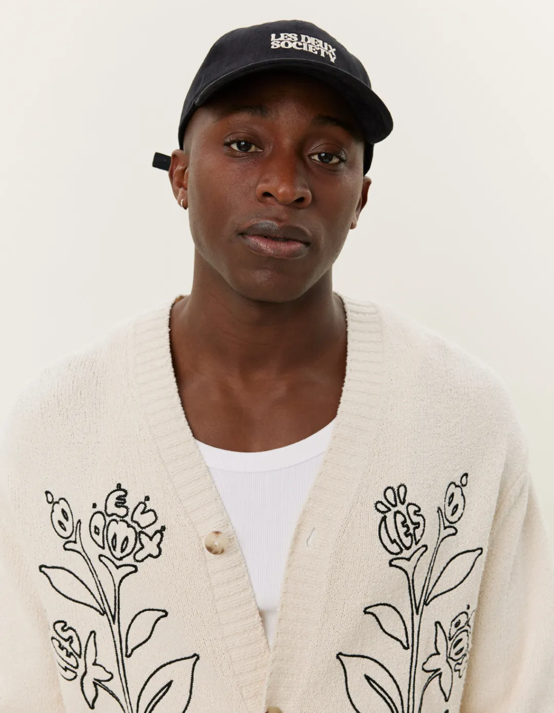 Les Deux Brad Embroidery Cardigan | Knitwear