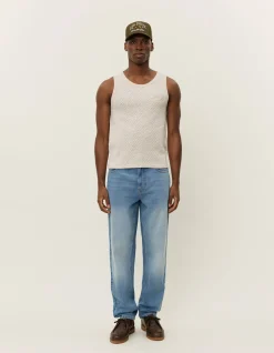 Les Deux Bruce Knitted Check Tanktop | T-Shirts
