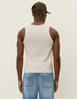 Les Deux Bruce Knitted Check Tanktop | T-Shirts