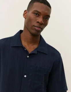 Les Deux Charlie Stripe Structure SS Shirt 2.0 | Shirts / Overshirts