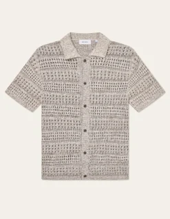 Les Deux Elvin Structure Knitted SS Shirt | Knitwear | Shirts / Overshirts