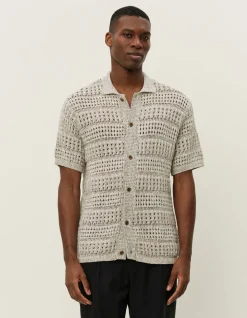 Les Deux Elvin Structure Knitted SS Shirt | Knitwear | Shirts / Overshirts