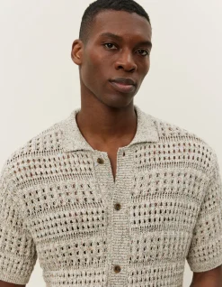 Les Deux Elvin Structure Knitted SS Shirt | Knitwear | Shirts / Overshirts