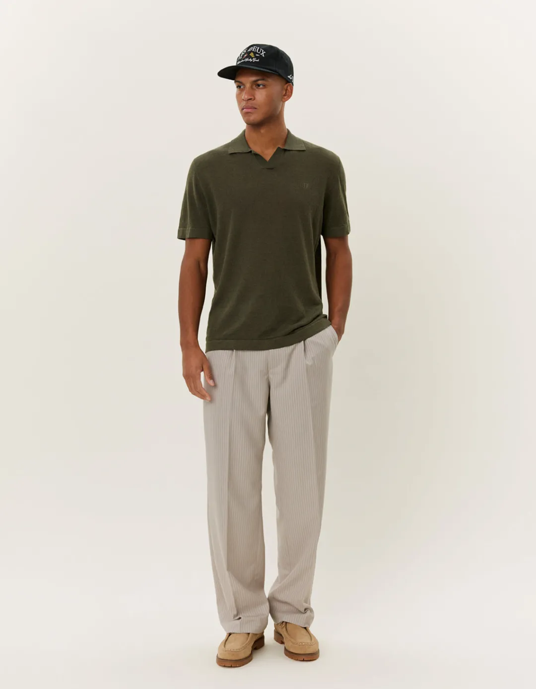 Les Deux Emmanuel Polo Knit | Knitwear