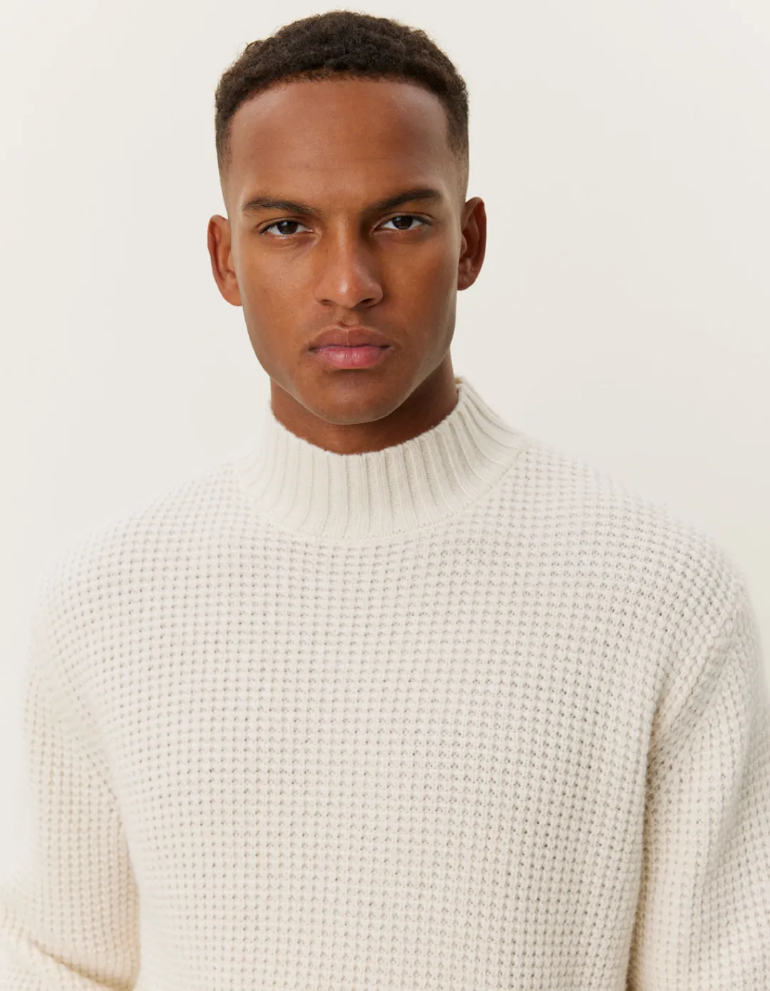 Les Deux Grady Waffle Mockneck Knit | Knitwear