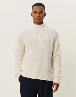 Les Deux Grady Waffle Mockneck Knit | Knitwear