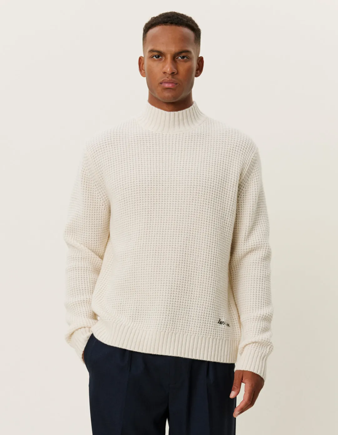 Les Deux Grady Waffle Mockneck Knit | Knitwear