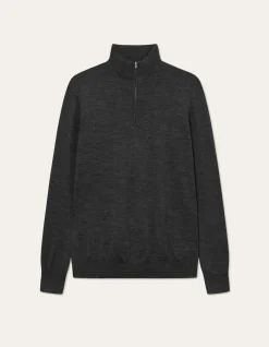 Les Deux Greyson Half-Zip Merino Knit | Knitwear