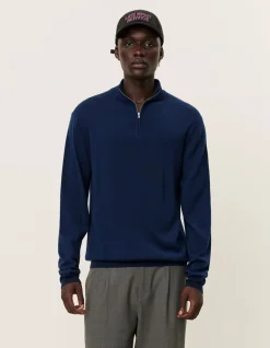 Les Deux Greyson Half-Zip Merino Knit | Knitwear