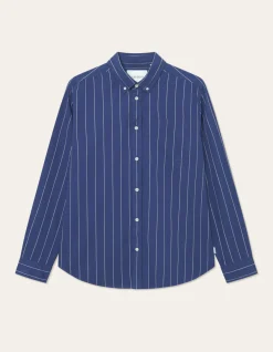 Les Deux Kent Stripe Peached Poplin Shirt | Shirts / Overshirts