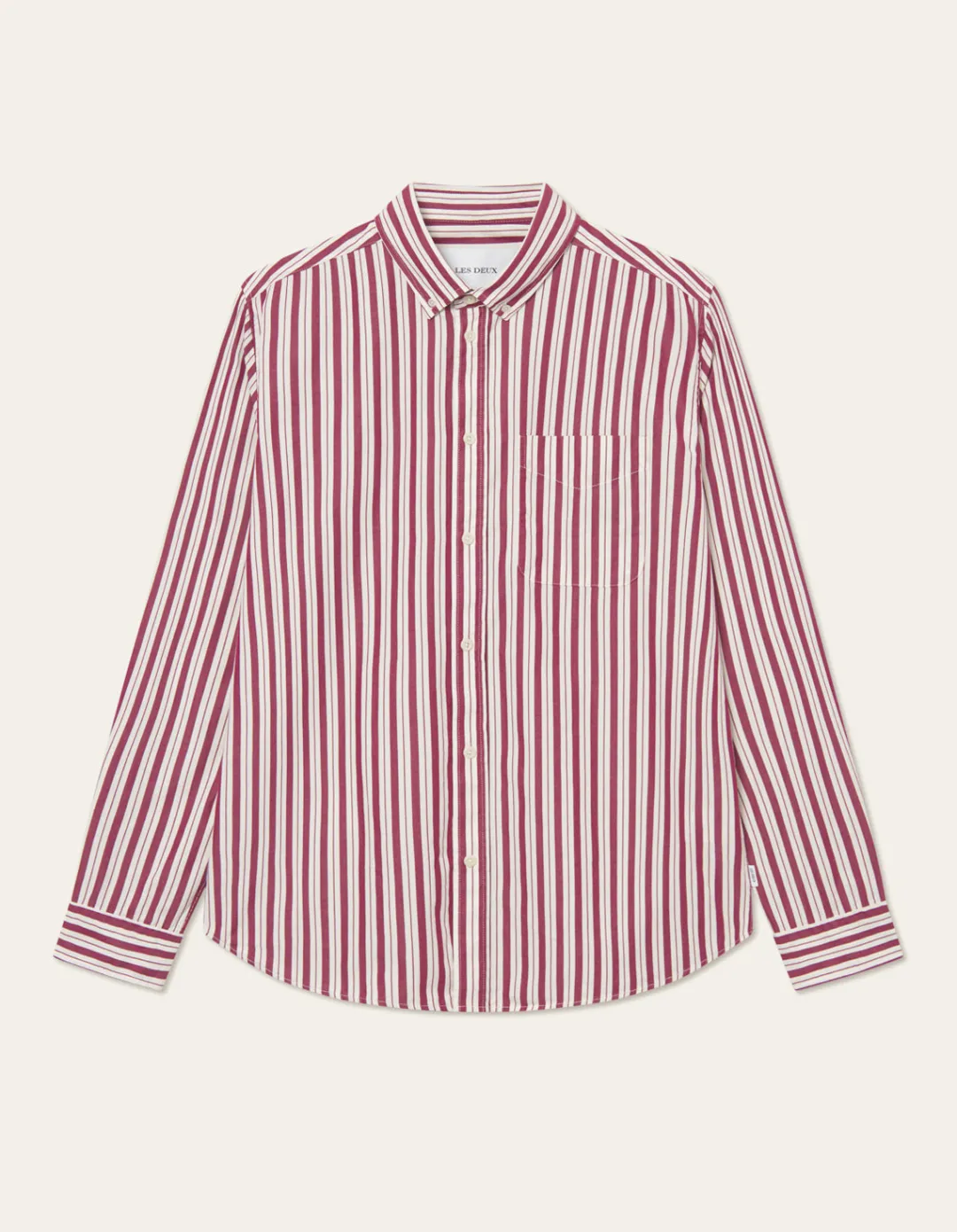 Les Deux Kent Stripe Peached Poplin Shirt | Shirts / Overshirts