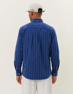 Les Deux Kent Stripe Peached Poplin Shirt | Shirts / Overshirts