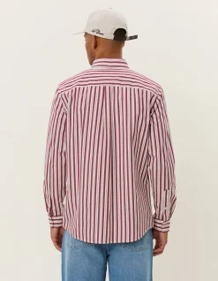 Les Deux Kent Stripe Peached Poplin Shirt | Shirts / Overshirts
