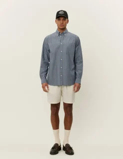 Les Deux Kent Stripe Poplin Shirt | Shirts / Overshirts