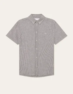 Les Deux Konrad Stripe Linen SS Shirt | Shirts / Overshirts