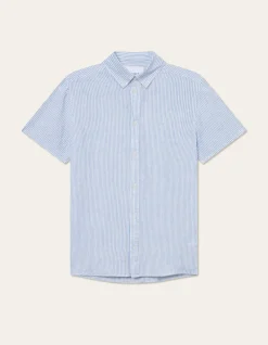 Les Deux Konrad Stripe Linen SS Shirt | Shirts / Overshirts
