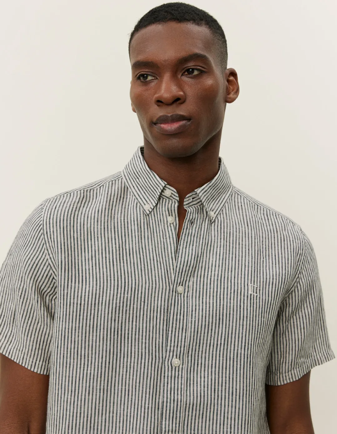 Les Deux Konrad Stripe Linen SS Shirt | Shirts / Overshirts