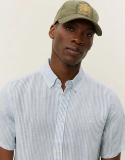 Les Deux Konrad Stripe Linen SS Shirt | Shirts / Overshirts