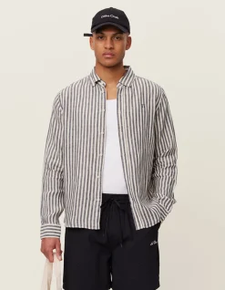Les Deux Kristian Linen B.D. Shirt | Shirts / Overshirts