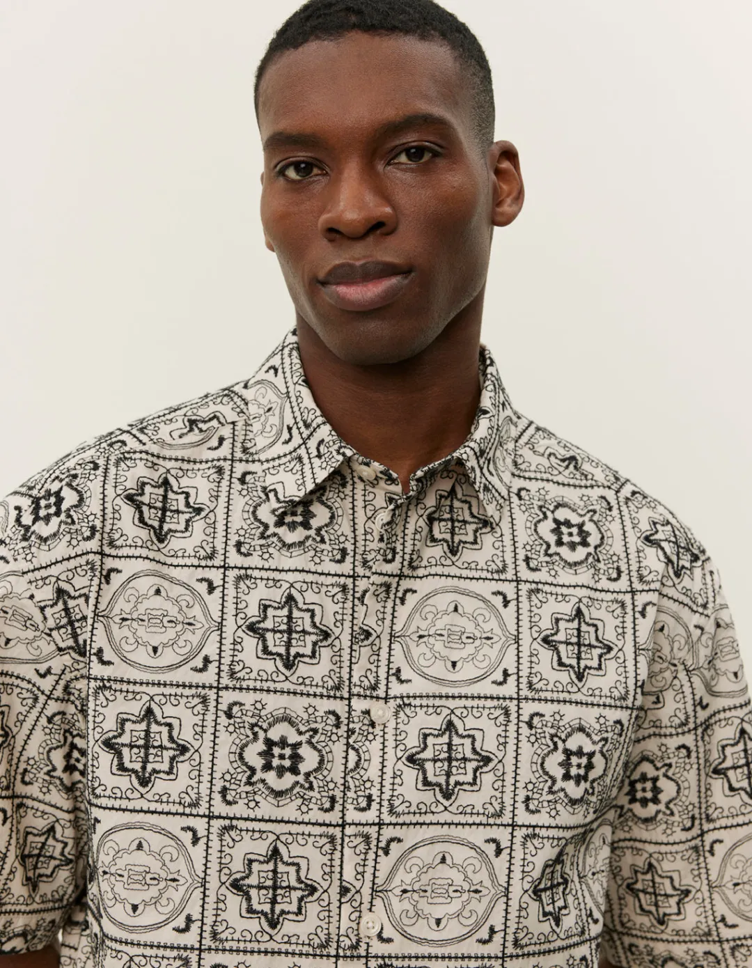 Les Deux Larry AOE Tile SS Shirt | Shirts / Overshirts