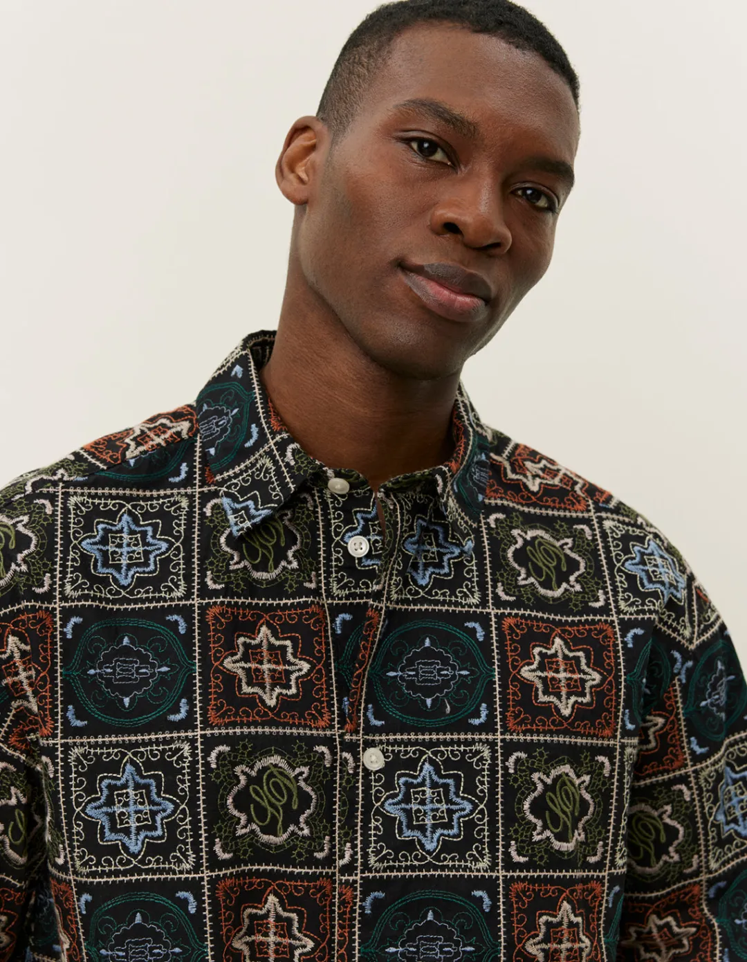 Les Deux Larry AOE Tile SS Shirt | Shirts / Overshirts