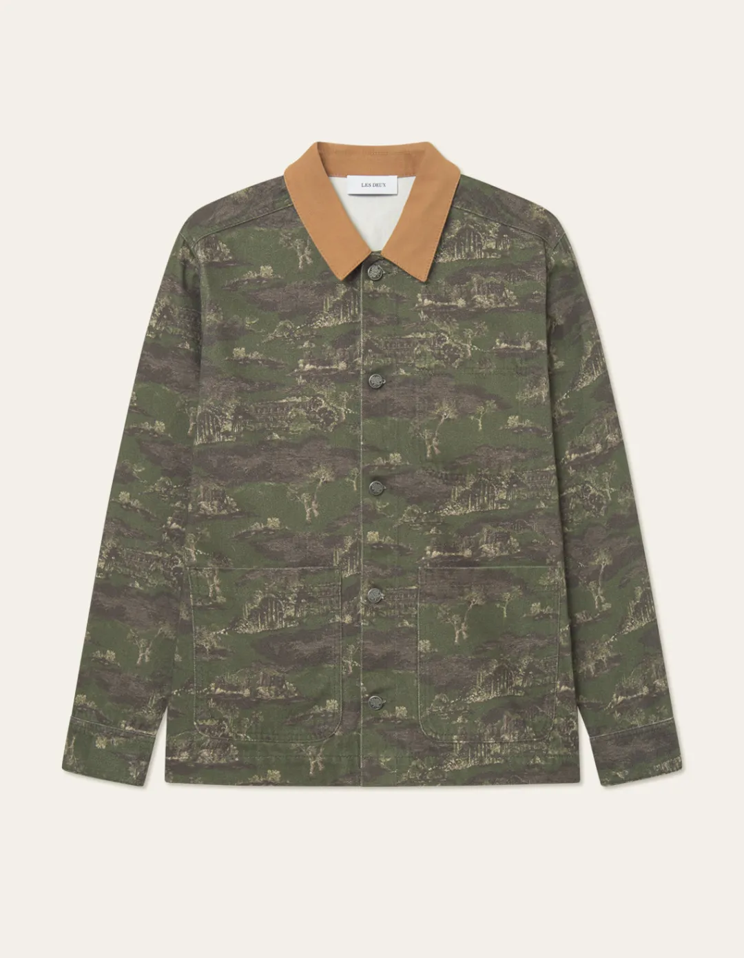 Les Deux Layton AOP Denim Overshirt 2.0 | Shirts / Overshirts