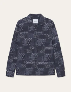 Les Deux Layton Contrast Jacquard Overshirt | Shirts / Overshirts