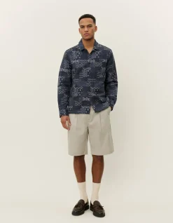 Les Deux Layton Contrast Jacquard Overshirt | Shirts / Overshirts