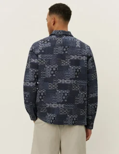 Les Deux Layton Contrast Jacquard Overshirt | Shirts / Overshirts