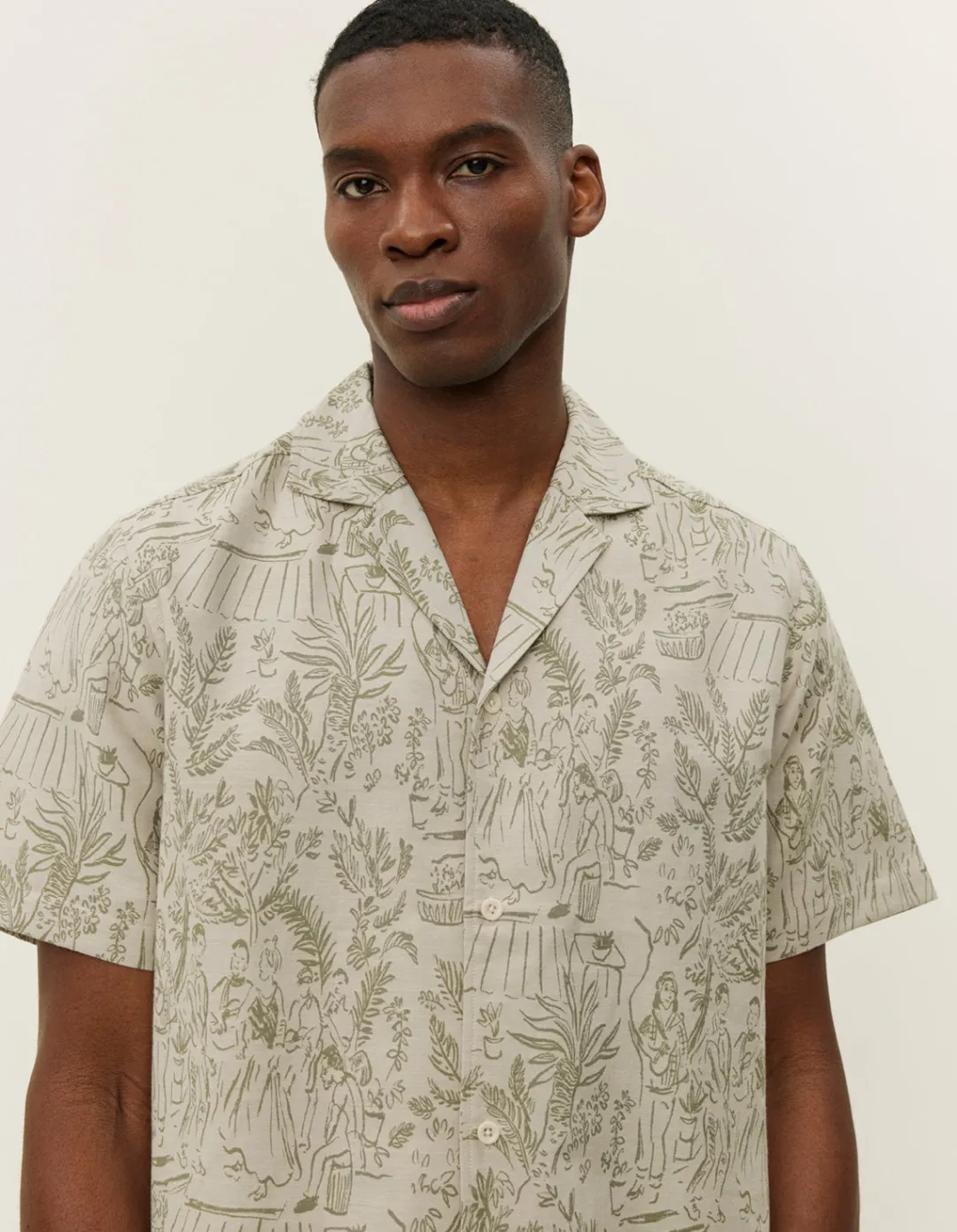 Les Deux Lesley Dancing Jacquard SS Shirt | Shirts / Overshirts