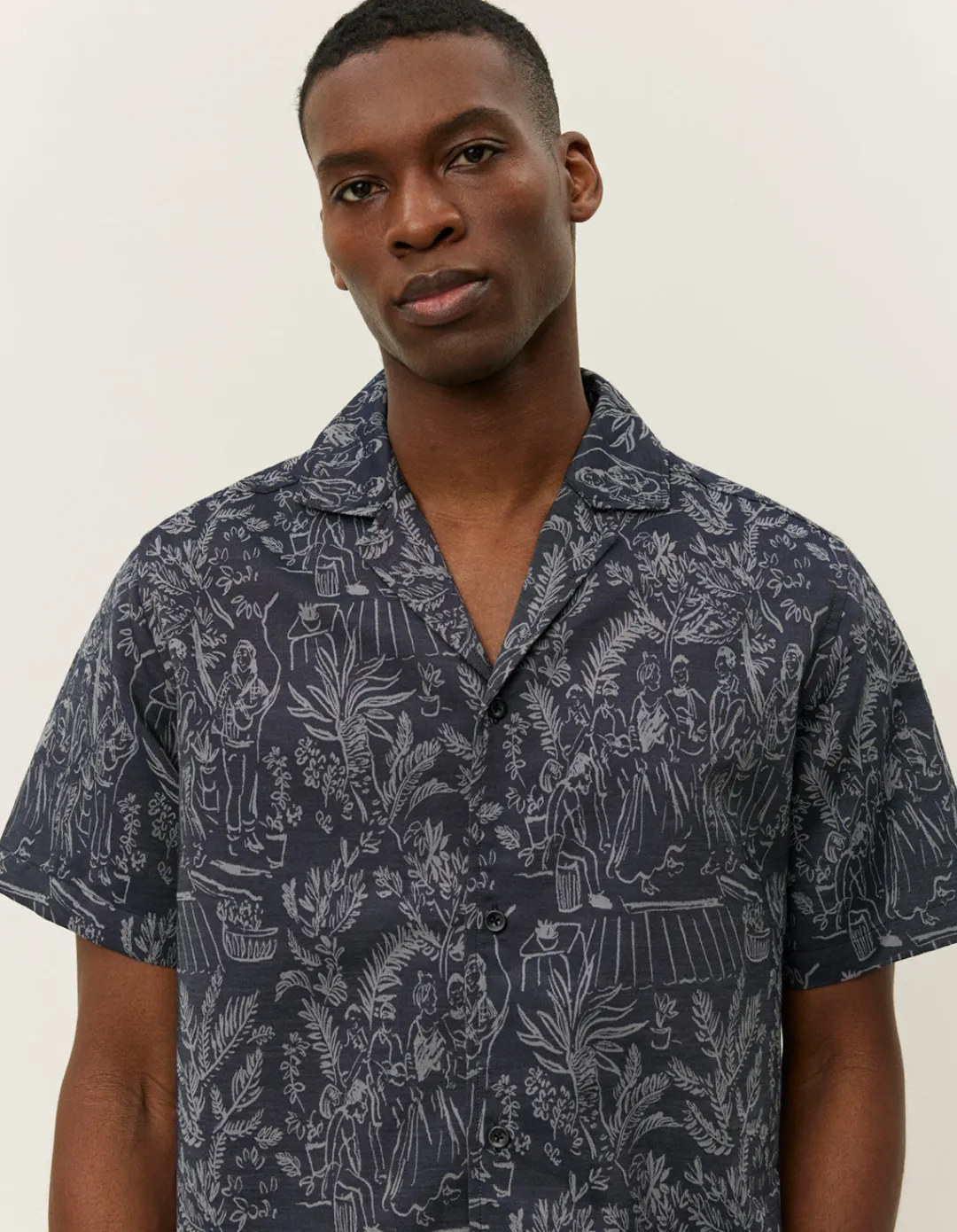 Les Deux Lesley Dancing Jacquard SS Shirt | Shirts / Overshirts