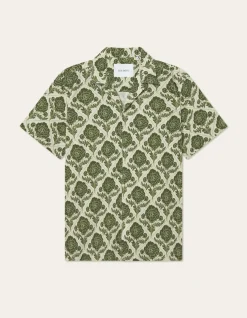 Les Deux Lesley Flower Tile AOP SS Shirt | Shirts / Overshirts