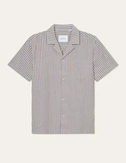 Les Deux Lukas Stripe Poplin SS Shirt 2.0 | Shirts / Overshirts