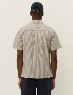 Les Deux Lukas Stripe Poplin SS Shirt 2.0 | Shirts / Overshirts
