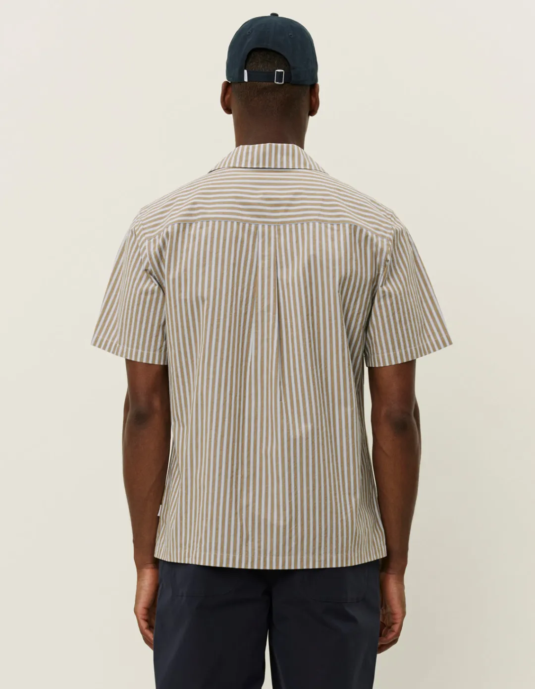 Les Deux Lukas Stripe Poplin SS Shirt 2.0 | Shirts / Overshirts