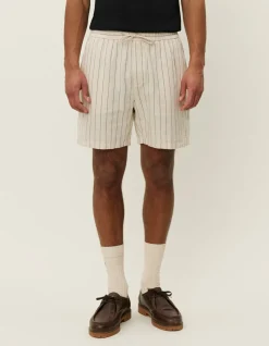 Les Deux Otto Striped Linen Shorts | Shorts
