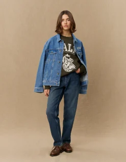 Les Deux Rally Yale Bulldog Denim Jacket | Jackets / Coats