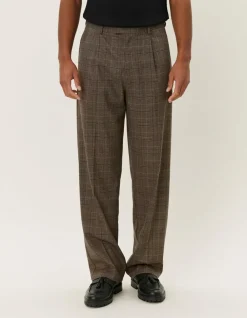Les Deux Reece Pleated Check Suit Pants | Pants
