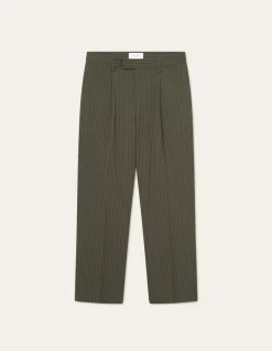 Les Deux Reece Pleated Pinstripe Suit Pants | Pants