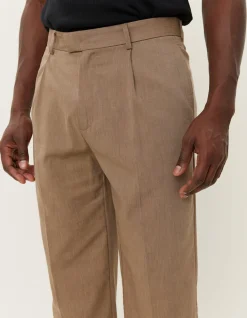 Les Deux Reece Pleated Slub Suit Pants | Pants