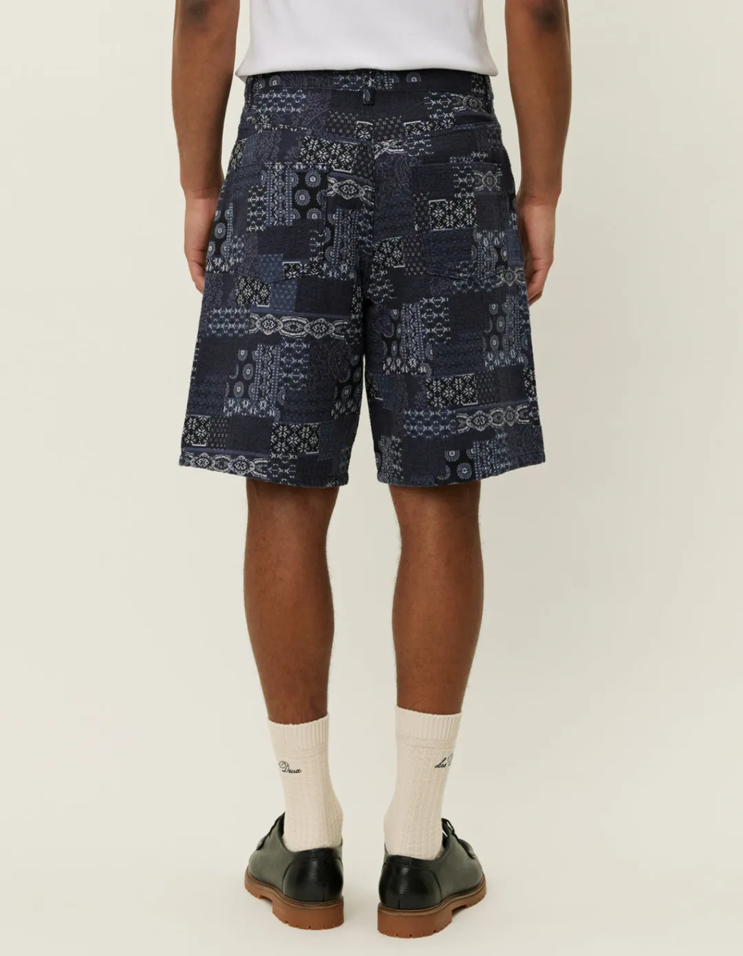 Les Deux Ryder Contrast Jacquard Shorts | Shorts