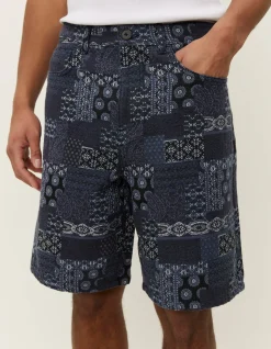 Les Deux Ryder Contrast Jacquard Shorts | Shorts