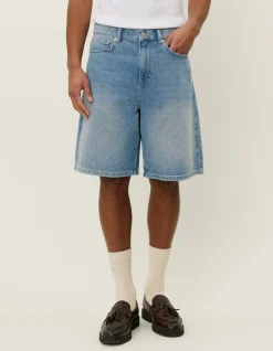 Les Deux Ryder Washed Denim Shorts | Shorts