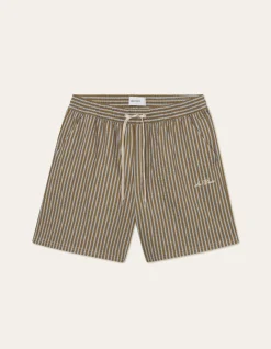 Les Deux Stan Stripe Seersucker Swimshorts | Shorts