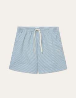 Les Deux Stan Stripe Seersucker Swimshorts | Shorts