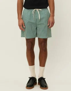 Les Deux Stan Stripe Seersucker Swimshorts | Shorts