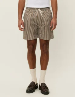 Les Deux Stan Stripe Seersucker Swimshorts | Shorts