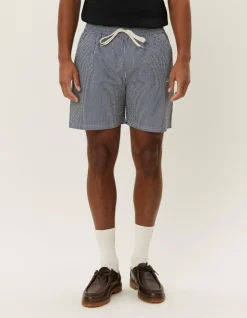 Les Deux Stan Stripe Seersucker Swim Shorts | Shorts